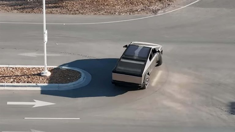See Tesla Cybertruck Make A U-Turn, Put Its Rear-Wheel Steering To Good Use