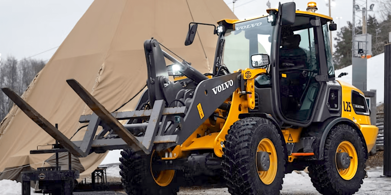 Volvo CE puts electric equipment to work on fossil-free ski resort