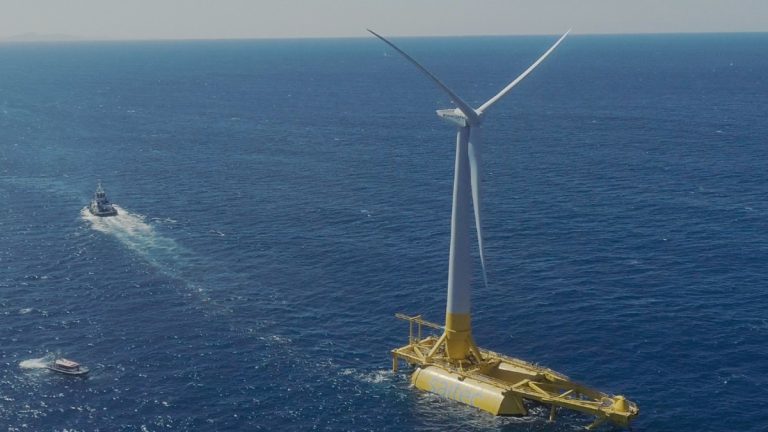 Spain's first-ever floating offshore wind turbine just came online | Electrek